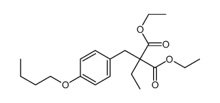 diethyl 2-[(4-butoxyphenyl)methyl]-2-ethylpropanedioate Structure