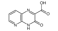 3-氧亚基-3,4-二氢吡啶并[2,3-b]吡嗪-2-羧酸结构式