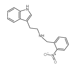 2-(1H-indol-3-yl)-N-[(2-nitrophenyl)methyl]ethanamine结构式