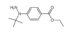 4-(N-tert-Butyl-hydrazino)-benzoic acid ethyl ester Structure