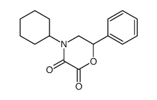 4-Cyclohexyl-6-phenyl-2,3-morpholinedione structure