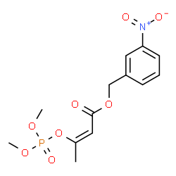 3-(Dimethoxyphosphinyloxy)-2-butenoic acid 3-nitrobenzyl ester structure