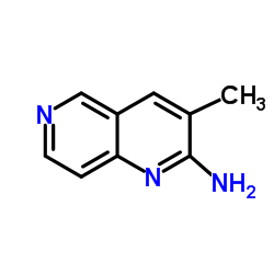 3-Methyl-1,6-naphthyridin-2-amine结构式