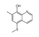 7-methyl-5-methylsulfanylquinolin-8-ol结构式