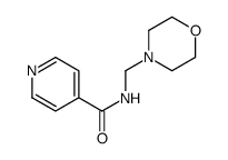 N-(morpholin-4-ylmethyl)pyridine-4-carboxamide Structure