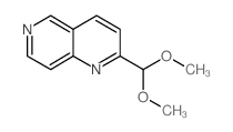 2-二甲氧基甲基-1,6-萘啶结构式