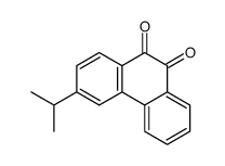 3-propan-2-ylphenanthrene-9,10-dione结构式