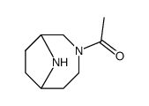 3,9-Diazabicyclo[4.2.1]nonane, 3-acetyl- (9CI) structure
