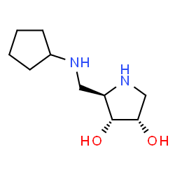 3,4-Pyrrolidinediol,2-[(cyclopentylamino)methyl]-,(2R,3R,4S)-(9CI) structure