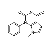 3,7-dimethyl-1-phenylpyrrolo[2,3-d]pyrimidine-2,4-dione Structure
