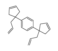 1,4-bis(1-prop-2-enylcyclopent-3-en-1-yl)benzene结构式