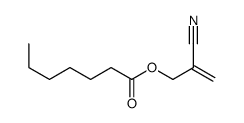 2-cyanoprop-2-enyl heptanoate Structure