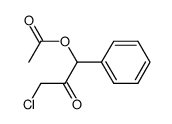1-acetoxy-3-chloro-1-phenyl-2-propanone结构式