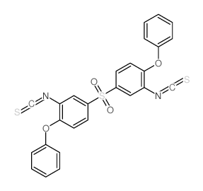 2-isothiocyanato-4-(3-isothiocyanato-4-phenoxy-phenyl)sulfonyl-1-phenoxy-benzene Structure