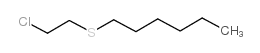 1-(2-chloroethylsulfanyl)hexane Structure