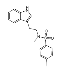 N-(2-(1H-indol-3-yl)ethyl)-N,4-dimethylbenzenesulfonamide结构式