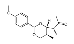 (R)-3-[(2S,4S,5S)-2-(4-Methoxy-phenyl)-5-methyl-[1,3]dioxan-4-yl]-butan-2-one Structure