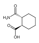 (1R,2R)-2-Carbamoylcyclohexanecarboxylic acid Structure
