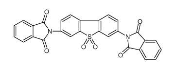 2-[7-(1,3-dioxoisoindol-2-yl)-5,5-dioxodibenzothiophen-3-yl]isoindole-1,3-dione结构式