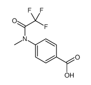 4-[methyl-(2,2,2-trifluoroacetyl)amino]benzoic acid Structure