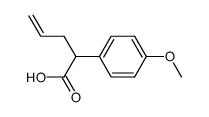 2-(4-methoxyphenyl)pent-4-enoic acid结构式