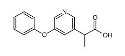2-(5-phenoxy-pyridin-3-yl)-propionic acid结构式