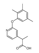 2-[2-(2,3,5-Trimethyl-phenoxy)-pyridin-4-yl]-propionic acid Structure