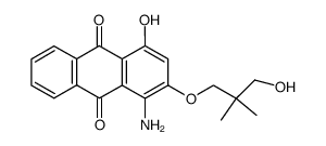 1-Amino-4-hydroxy-2-(3-hydroxy-2,2-dimethyl-propoxy)-anthraquinone结构式