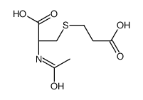 S-(2-carboxyethyl)-N-acetylcysteine结构式