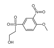 2-[(4-methoxy-3-nitrophenyl)sulphonyl]ethanol structure