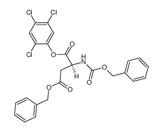 N-[(Benzyloxy)carbonyl]-L-aspartic acid 1-(2,4,5-trichlorophenyl)4-benzyl ester结构式