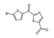 (5-bromothiophen-2-yl)-(5-nitro-1,3-thiazol-2-yl)methanone结构式