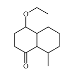 4-Ethoxy-3,4,4a,5,6,7,8,8a-octahydro-8-methyl-1(2H)-naphthalenone Structure