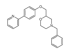 4-benzyl-2-[(4-pyridin-2-ylphenoxy)methyl]morpholine结构式