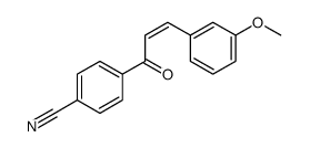 4-[3-(3-methoxyphenyl)prop-2-enoyl]benzonitrile结构式