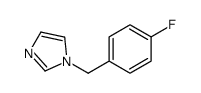 1-[(4-fluorophenyl)methyl]imidazole结构式