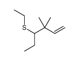 4-ethylsulfanyl-3,3-dimethylhex-1-ene结构式