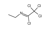 N-ethyl-2,2,2-trichloro-acetimidoyl chloride结构式