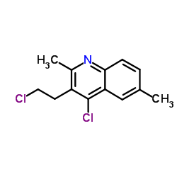 4-Chloro-3-(2-chloroethyl)-2,6-dimethylquinoline结构式