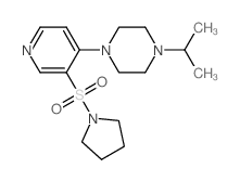 Piperazine,1-(1-methylethyl)-4-[3-(1-pyrrolidinylsulfonyl)-4-pyridinyl]- structure