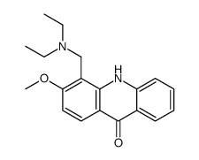 4-[(Diethylamino)methyl]-3-methoxy-9(10H)-acridinone structure