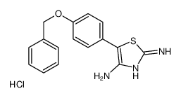 5-(4-phenylmethoxyphenyl)-1,3-thiazole-2,4-diamine,hydrochloride Structure