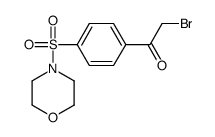 2-溴-1-[4-(吗啉-4-磺酰基)苯基]乙酮结构式