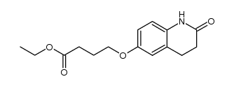 ethyl 4-(2-oxo-1,2,3,4-tetrahydro-6-quinolyloxy)butyrate结构式