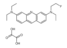 oxalic acid,3-N,6-N,6-N-triethyl-3-N-(2-fluoroethyl)acridine-3,6-diamine结构式