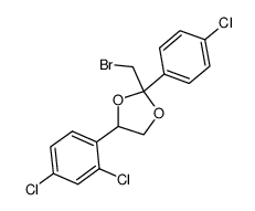 2-(bromomethyl)-2-(p-chlorophenyl)-4-(2,4-dichlorophenyl)-1,3-dioxolane Structure