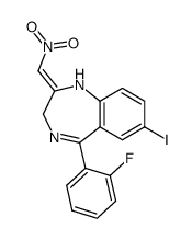 5-(2-fluoro-phenyl)-7-iodo-2-nitromethylene-2,3-dihydro-1H-benzo[e][1,4]diazepine结构式
