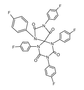 1,3,6,8,10-pentakis-(4-fluoro-phenyl)-1,3,6,8,10-pentaaza-spiro[4.5]decane-2,4,7,9-tetraone结构式