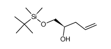 (R)-1-[(tert-butyldimethylsilyl)oxy]-2-hydroxypent-4-ene结构式