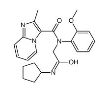 Imidazo[1,2-a]pyridine-3-carboxamide, N-[2-(cyclopentylamino)-2-oxoethyl]-N-(2-methoxyphenyl)-2-methyl- (9CI) picture